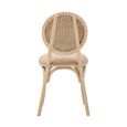 Cebu Dining Chair - White Wash - Padded - Elm Wood