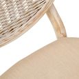 Cebu Dining Chair - White Wash - Padded - Elm Wood