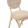 Cebu Dining Chair - White Wash - Padded - Elm Wood