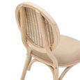 Cebu Dining Chair - White Wash - Padded - Elm Wood