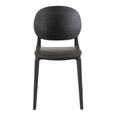Basic Dining Chair - Set of 2 - Fineer Black - Synthetic