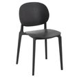 Basic Dining Chair - Set of 2 - Fineer Black - Synthetic
