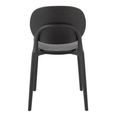 Basic Dining Chair - Set of 2 - Fineer Black - Synthetic