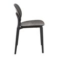 Basic Dining Chair - Set of 2 - Fineer Black - Synthetic