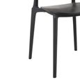 Basic Dining Chair - Set of 2 - Fineer Black - Synthetic