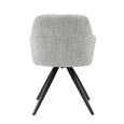 Tommy Swivel Dining Armchair - Set of 2 - Bisque Oasis - Fabric and Metal