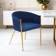 Gilden Dining Chair - Blue Fabric