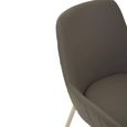 Gilden Dining Armchair - Grey Fabric with Metal Legs