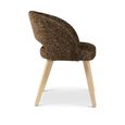 Karol Curved Dining Chair - Fabric - Variation Available