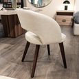 Karol Curved Dining Chair - Fabric - Variation Available