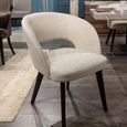 Karol Curved Dining Chair - Fabric - Variation Available