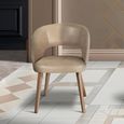 Karol Curved Dining Chair - Leather - Variation Available
