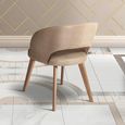 Karol Curved Dining Chair - Leather - Variation Available