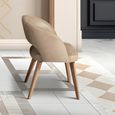 Karol Curved Dining Chair - Leather - Variation Available