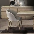 Karol Curved Dining Chair - Leather - Variation Available