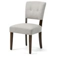Oakridge Dining Chair - Set of 2 - Beige Fabric - Dark Oak