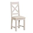 Windermere Painted Dining Chair - Set of 2 - Cross Back - Oyster Grey