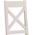 Windermere Painted Dining Chair - Set of 2 - Cross Back - Oyster Grey