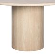 Chadwick Swivel Dining Chair - Cream - Fabric