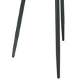 Argenta Dining Chair - Set of 2 - Light Grey and Black - Fabric and Metal