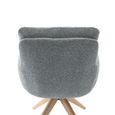 Cotswold Swivel Dining Armchair - Set of 2 - Storm Teal - Fabric and Wood