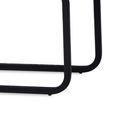 Venezia Cantilever Dining Chair - Set of 2 - Grey and Black - Fabric and Metal