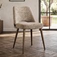 Delphina Dining Chair - Set of 2 - Lovely Nature - Fabric and Metal