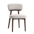 Basker Dining Chair - Fancy Natural - Fabric and Wood