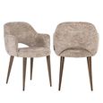 Delphina Dining Armchair - Lovely Nature - Fabric and Metal