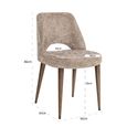 Delphina Dining Chair - Set of 2 - Lovely Nature - Fabric and Metal