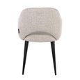 Giovanna Dining Armchair - Fancy Natural - Fabic and Metal