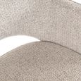 Giovanna Dining Armchair - Fancy Natural - Fabic and Metal