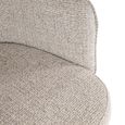 Giovanna Dining Armchair - Fancy Natural - Fabic and Metal