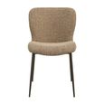 Odarby Dining Chair - Set of 2 - Brown Tweed - Fabric and Metal