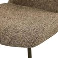 Odarby Dining Chair - Set of 2 - Brown Tweed - Fabric and Metal