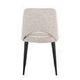 Tabitha Dining Chair - Set of 2 - Fancy Natural - Fabic and Metal