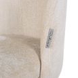 Alicia Dining Chair - White Chenille - Fabric and Metal