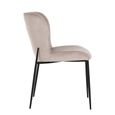Darby Dining Chair - Curved Back - Set of 2 - Sand - Fabric and Metal