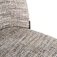 Elvi Dining Armchair - Set of 2 - Curved Back - Trendy Nature - Fabric and Metal