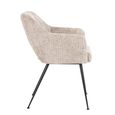 Jenthe Dining Armchair - Renegade Desert - Fabric and Metal