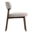 Basker Dining Chair - Fancy Natural - Fabric and Wood