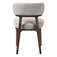 Basker Dining Chair - Fancy Natural - Fabric and Wood