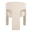 Belle Dining Chair - Curved Back - Biscotti - Fabric
