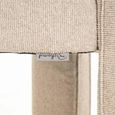 Belle Dining Chair - Curved Back - Biscotti - Fabric