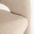 Belle Dining Chair - Curved Back - Biscotti - Fabric