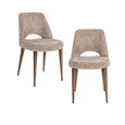 Delphina Dining Chair - Set of 2 - Lovely Nature - Fabric and Metal