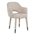 Donnatella Natural Fabric Dining Armchair
