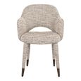 Donnatella Natural Fabric Dining Armchair