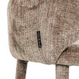 Donnatella Stone Chenille Fabric Dining Armchair
