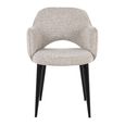 Giovanna Dining Armchair - Fancy Natural - Fabic and Metal